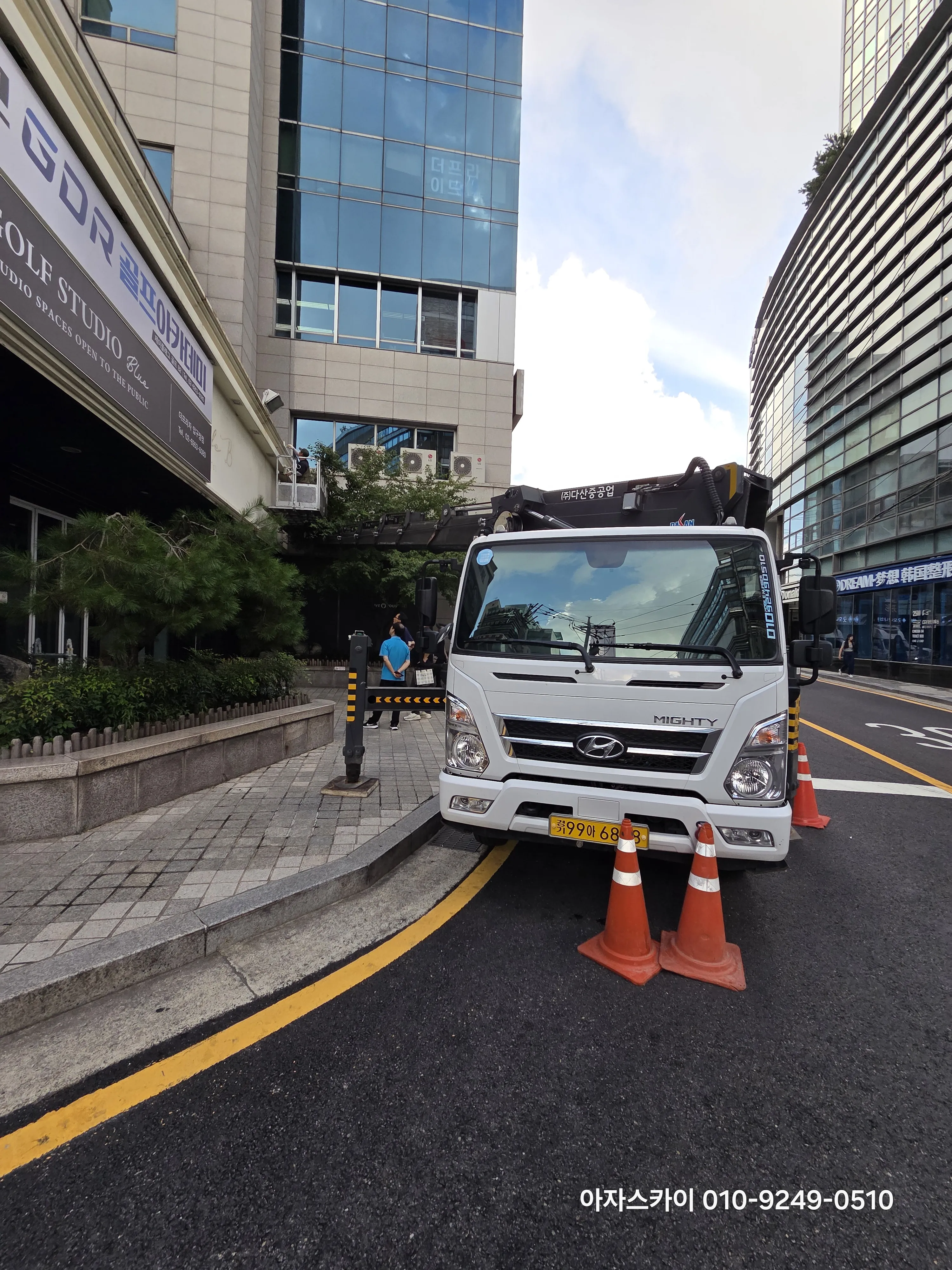 오산 스카이차 현장작업 6 - 고소작업 안전시공